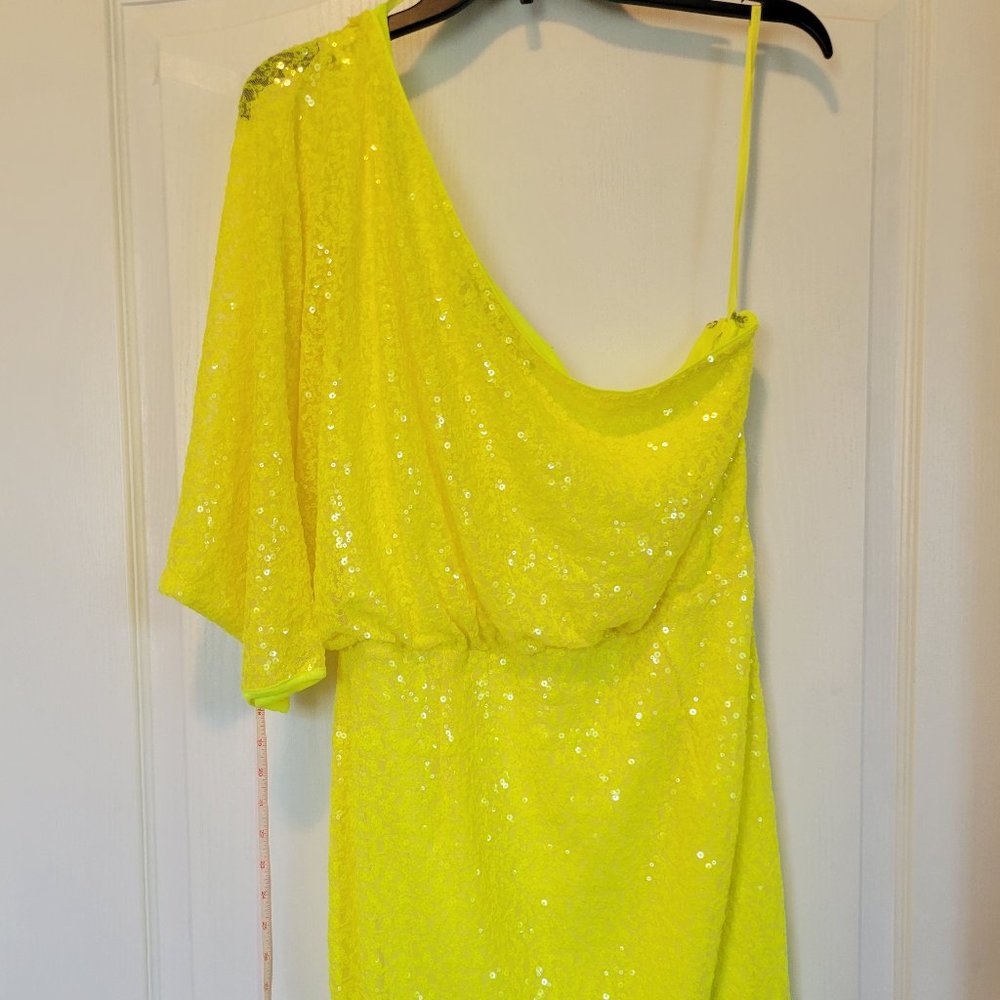 Gabrielle Union Neon Sequin Dress